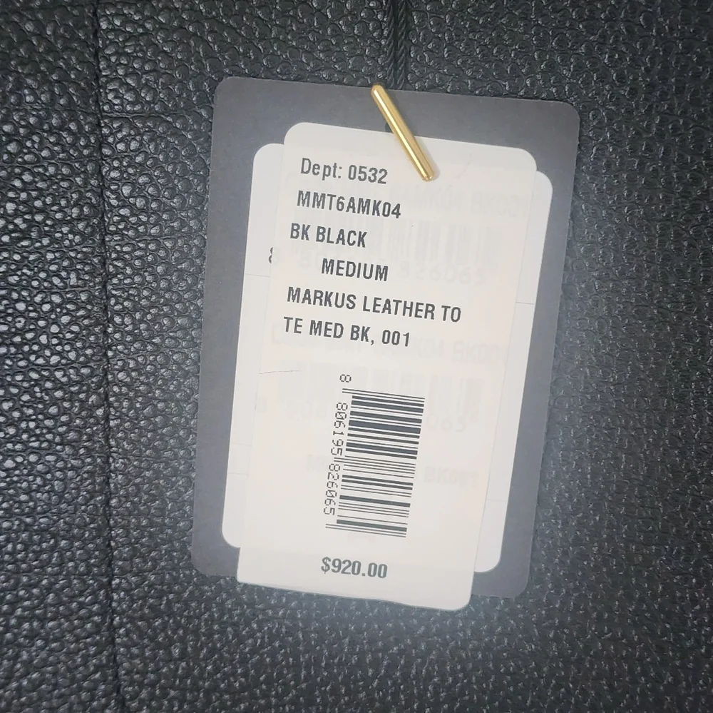 $1250 Brand New MCM Markus Leather Men Medium Shoulder Bag Black